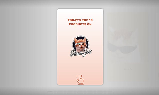 Product Hunt AMP Stories