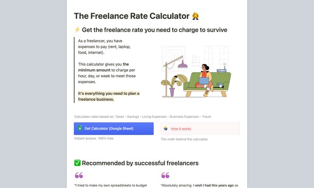 The Freelance Rate Calculator