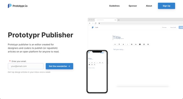 Prototypr Publisher