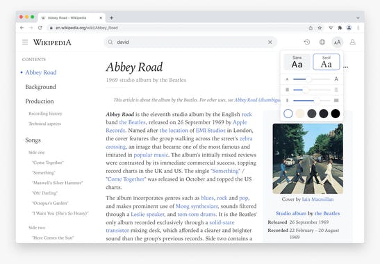Modern for Wikipedia