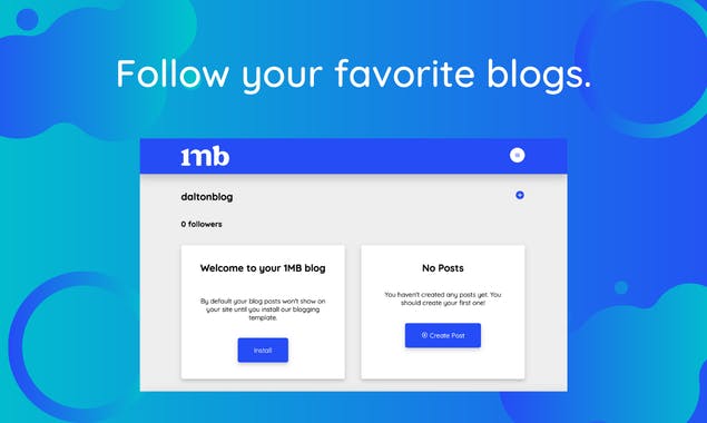 Blogging by 1MB