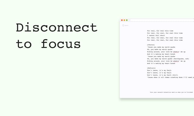 The Offline Writing App