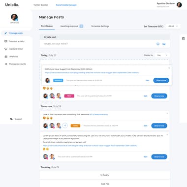 Uniclix Social Media Scheduler
