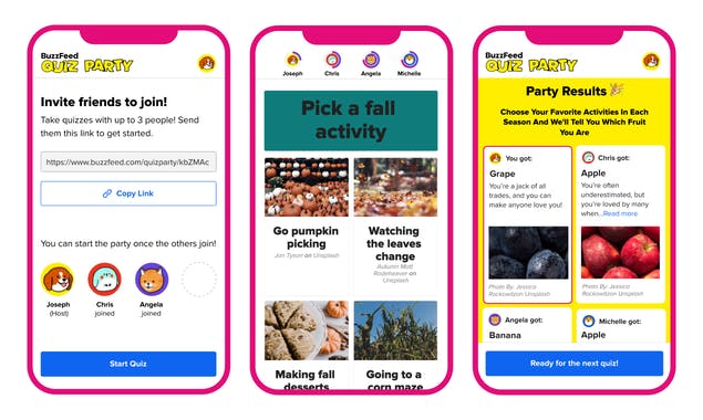BuzzFeed Quiz Party