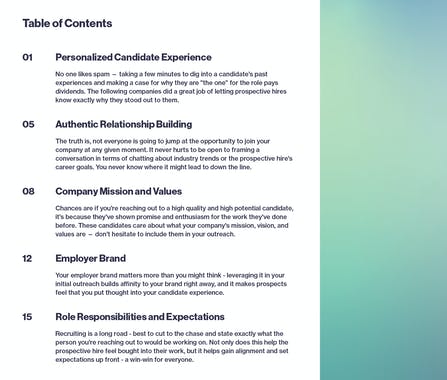 Great Recruiting Emails