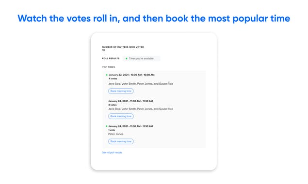 Calendly Meeting Polls