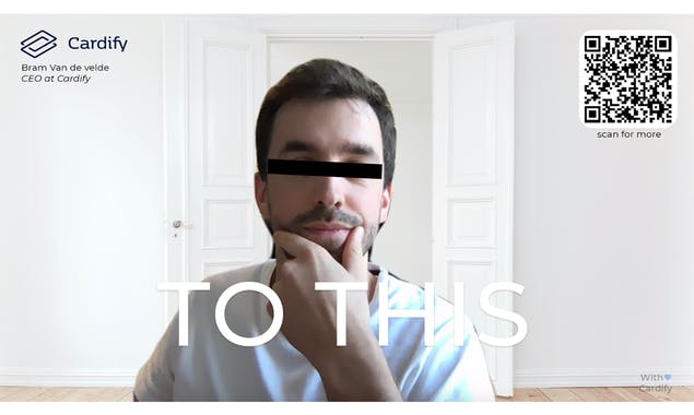 Actionable backgrounds for Zoom