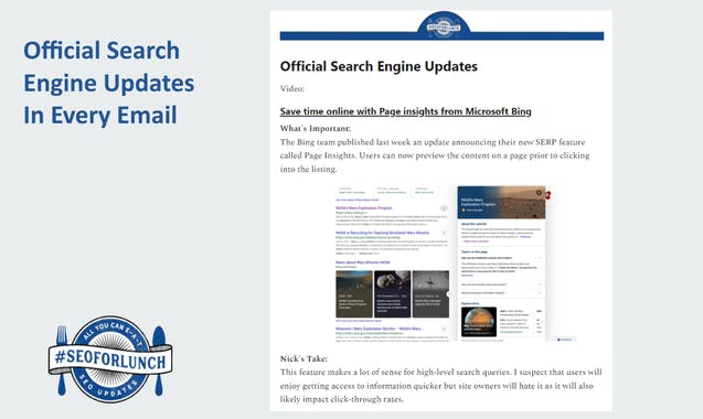 SEOForLunch Newsletter 2.0