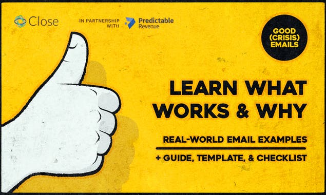 Good (Crisis) Email Templates