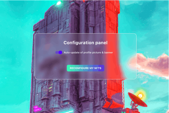 Show my NFT on Twitter