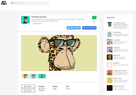 NFT Cast (NFT Drops, NFT Calendar)