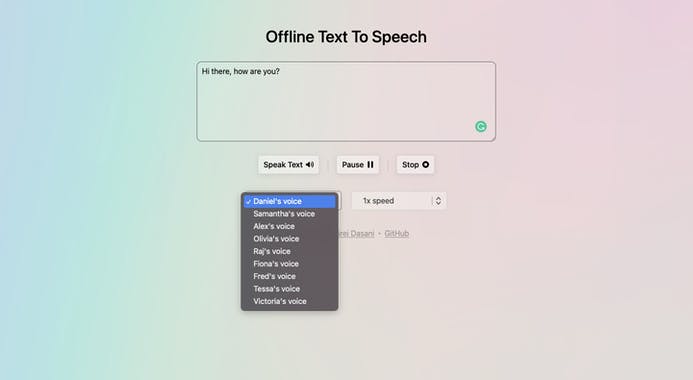 Offline Text To Speech