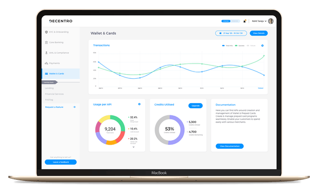 Co-branded Wallets & Cards by Decentro