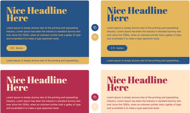 Two Color Combinations