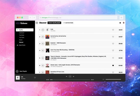 Echoes for Music Discovery