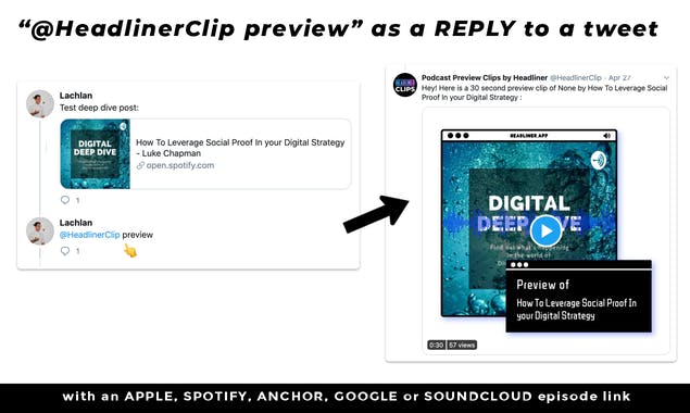 Podcast Preview Bot by Headliner