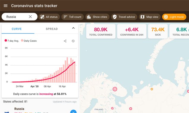 Coronavirus Tracker 2.0