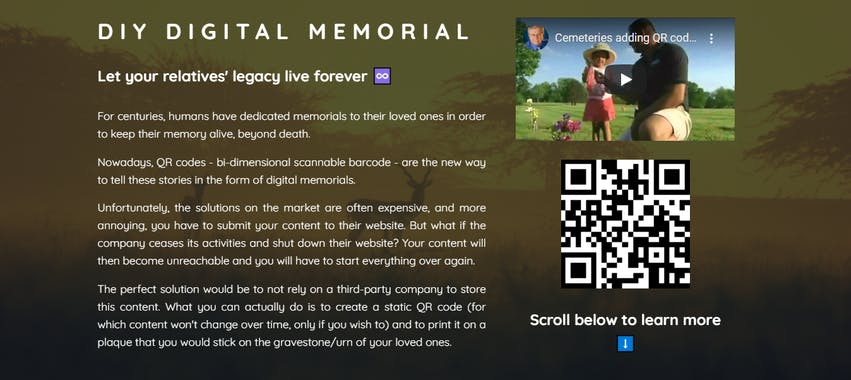 QR Memorial