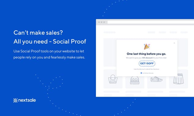 Social Proof, Urgency: Nextsale