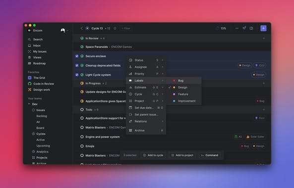 Linear Release Roadmaps