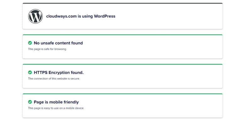 Page Experience Checker by Cloudways