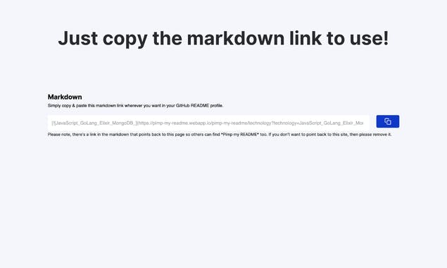 Pimp my README by webapp.io
