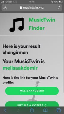 MusicTwin Finder