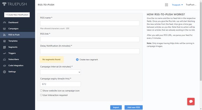 Truepush - Free Push Notifications