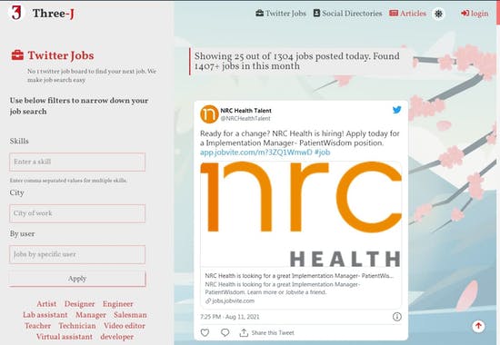 Twitter Job Board