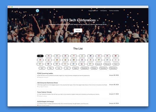 Tech Conferences 2019