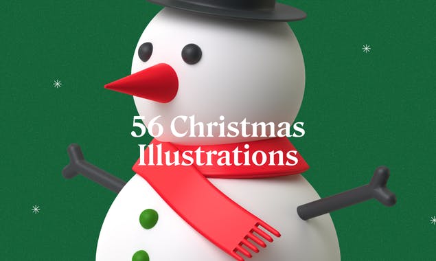 Free Christmas 3D Illustrations