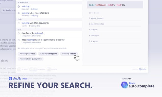 Algolia's New Docs Search