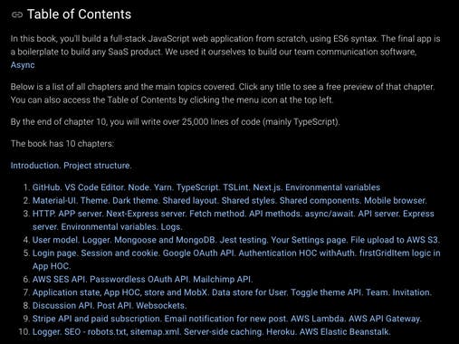SaaS Boilerplate Book