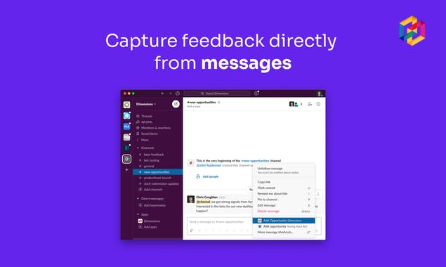 Dimensions for Slack