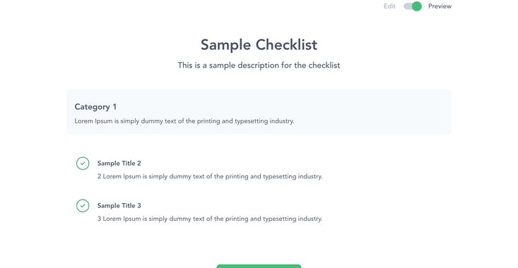 Checklist Generator