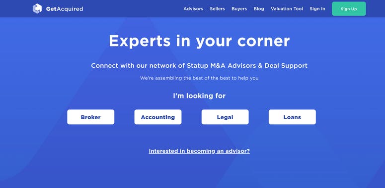 GetAcquired Startup Marketplace