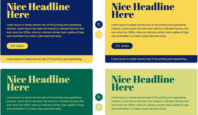 Two Color Combinations