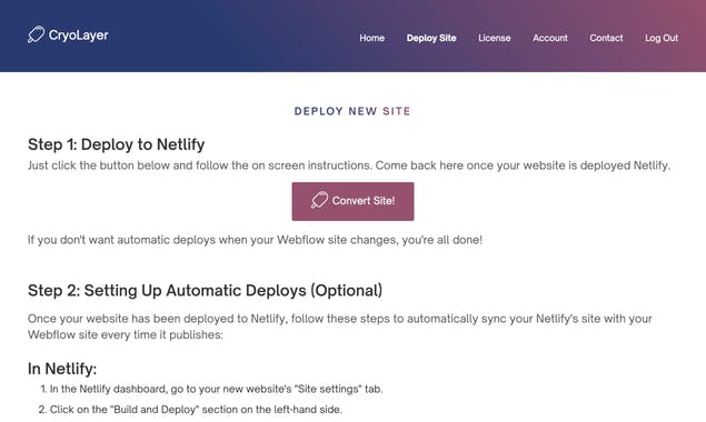 CryoLayer: Automatic Webflow Optimizer
