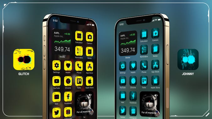 Cyberpunk Icons for iOS 14 & Android
