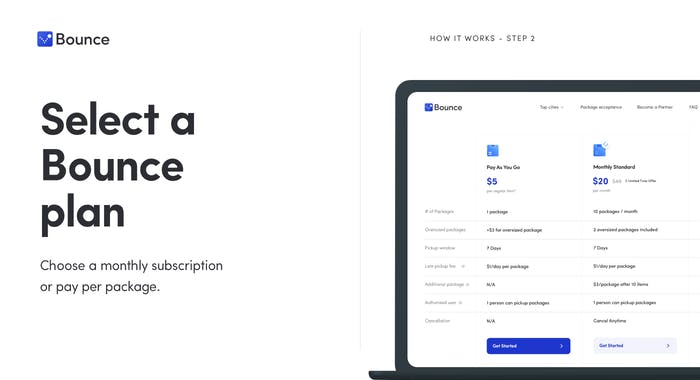 Bounce Package Acceptance