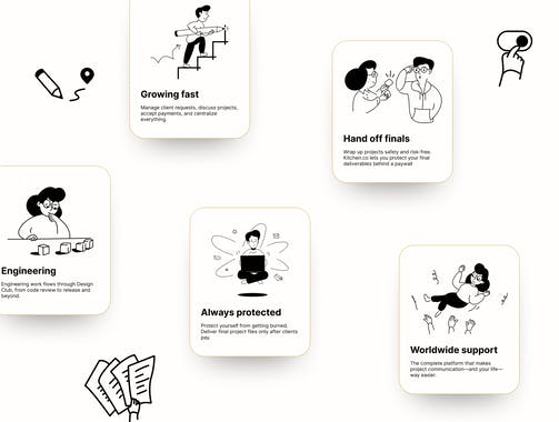 Office Club Illustration pack