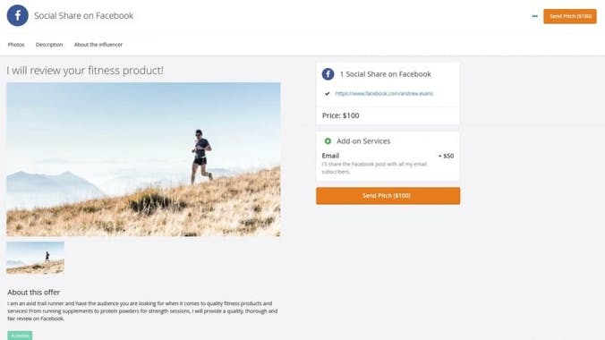 Influencer Offers by Intellifluence