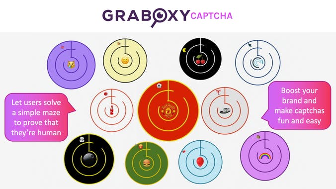 Graboxy maze CAPTCHA