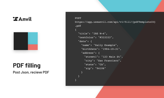 Anvil PDF API