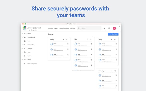 Drive Password - Password Manager