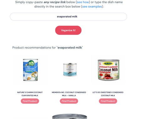 EatKind - Veganize any recipe!