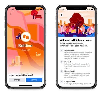 Facebook Neighborhoods 