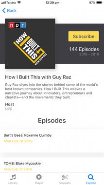 Curiohh Podcast Player