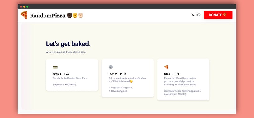 RandomPizza #BLM