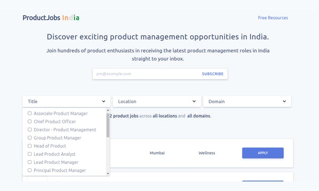 ProductJobs India